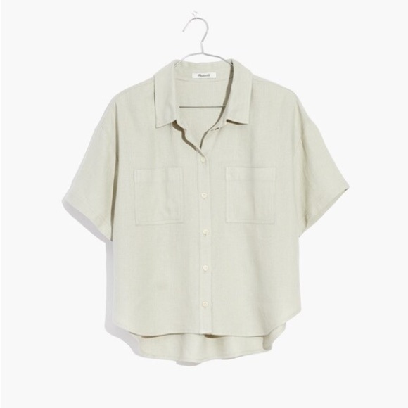 Breezewoven Beachside Shirttail Top Ashen Sage Medium - Picture 1 of 7